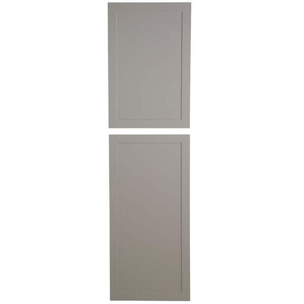 24.75 x 86.44 x 1.25 in. Decorative Pantry End Panel in Gray