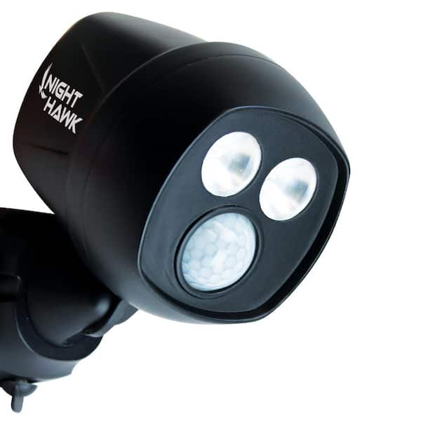 Ever Brite Black 450 Lumen Motion Activated Outdoor Integrated LED Spot Light