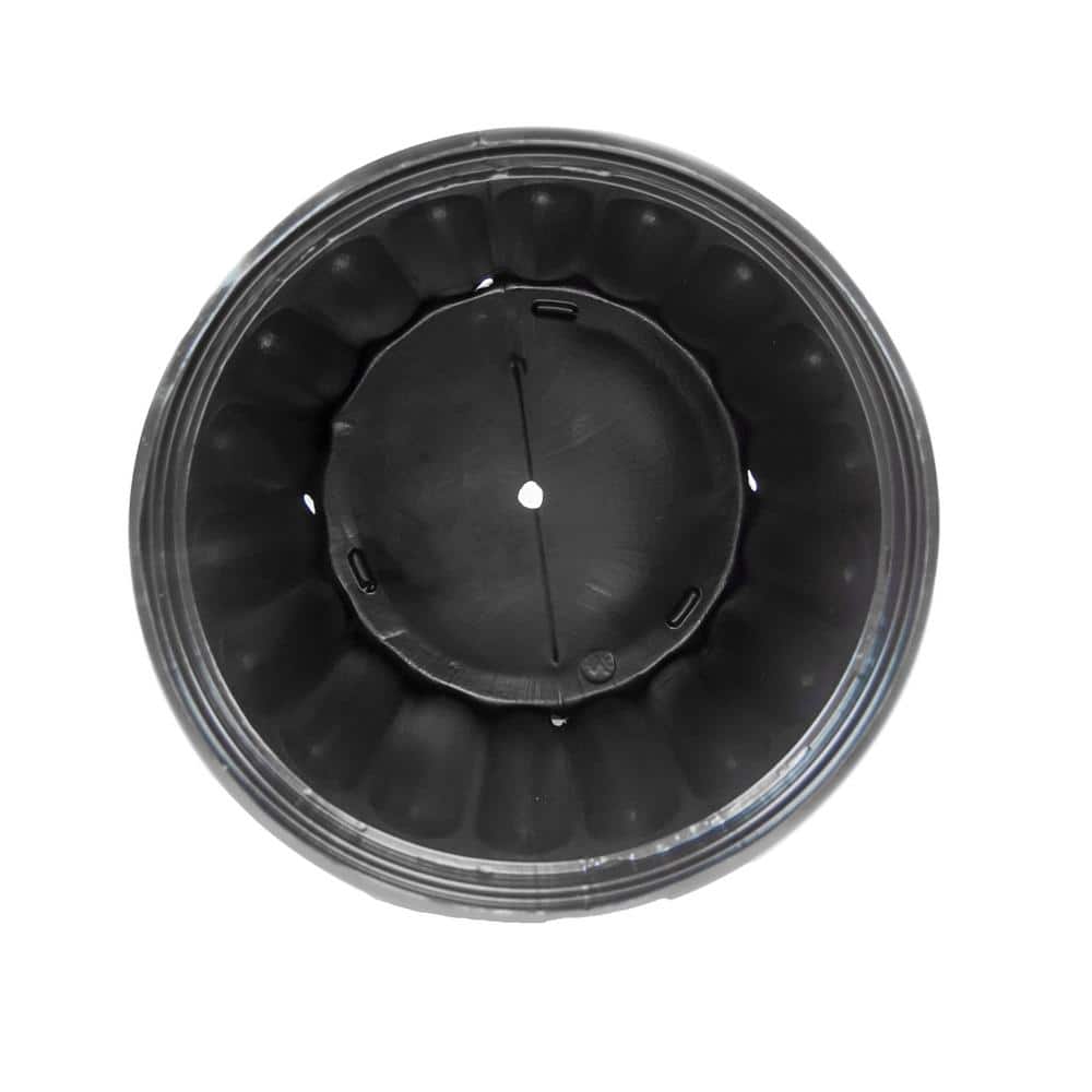 Black 2-Gallon Plastic Nursery Pots with Drainage Holes, Set of 10