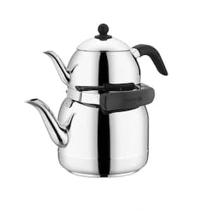 Ornella 1.3 l Tea Pot and 3.5 l Stainless Steel Kettle Set in Silver