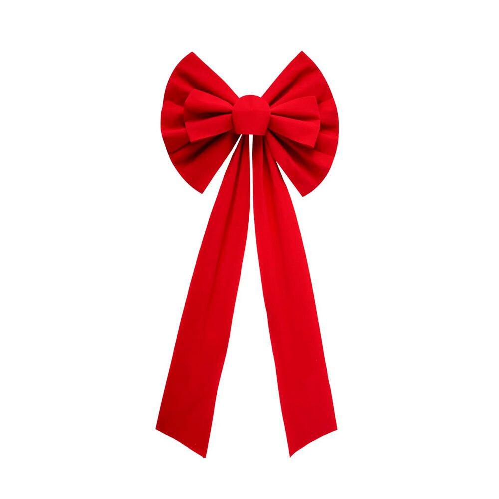 "8 Pack Christmas Red Velvet Bows, 26"" Long by 10"" Wide Decorative Christmas Bows for Wreath Garland Tree Decor Ornament" price history on PriceWatchPro
