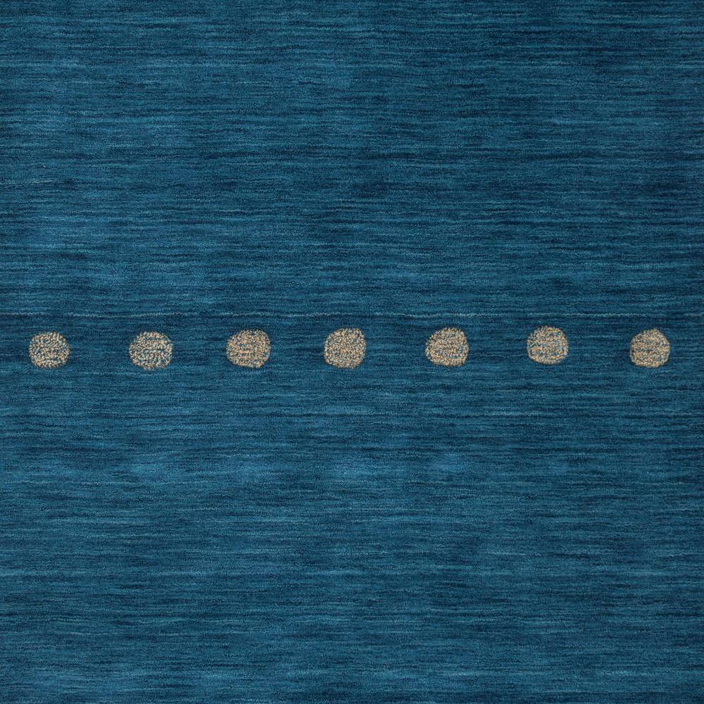 Himalaya Blue Handmade Wool Tufted Area Rug 5' x 8'