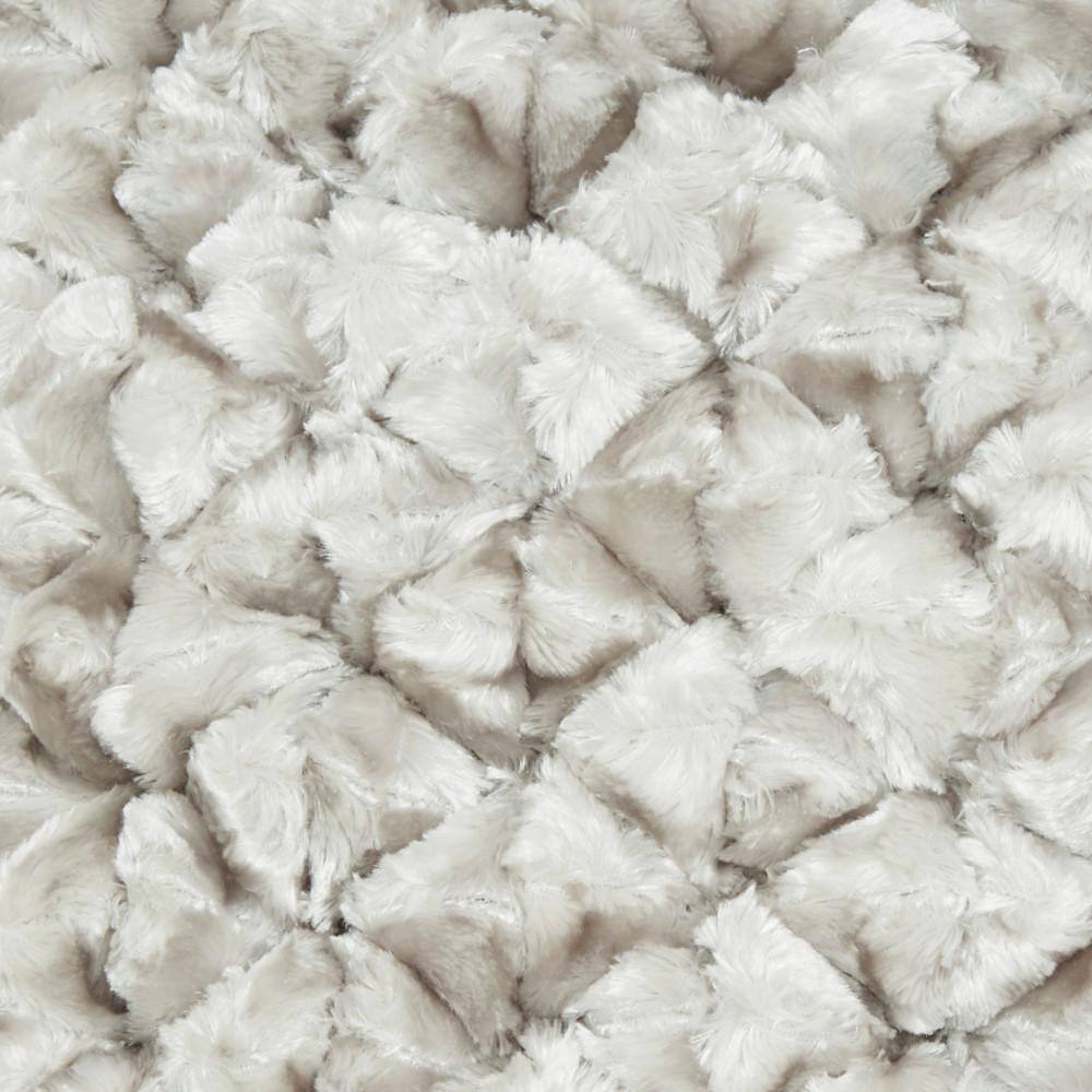 Sofia Silver Velvet Shimmer Poms 20" x 20" Throw Pillow Set