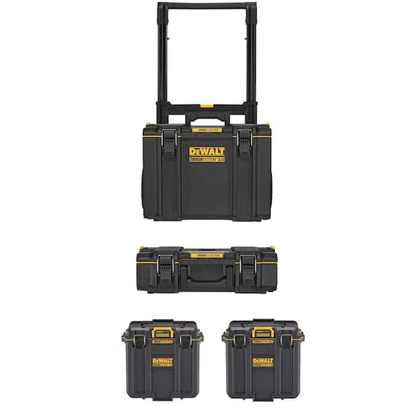 Toughsystem 2.0 24 in. W Modular ToolBox with 22 in. W Small Modular ToolBox and (2) 15.25 in. W Compact Deep Tool Boxes