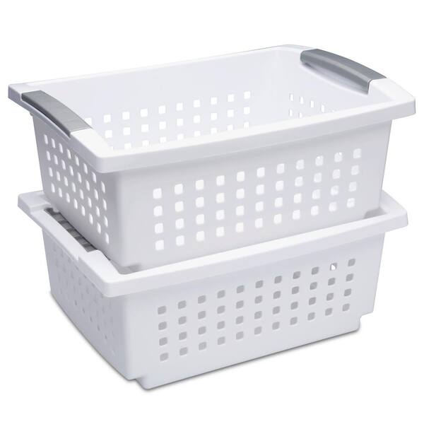 Foldable Storage Bins, Fabric Cubes (Cream, 16.2 x 10 x 12 in, 3 Pack)