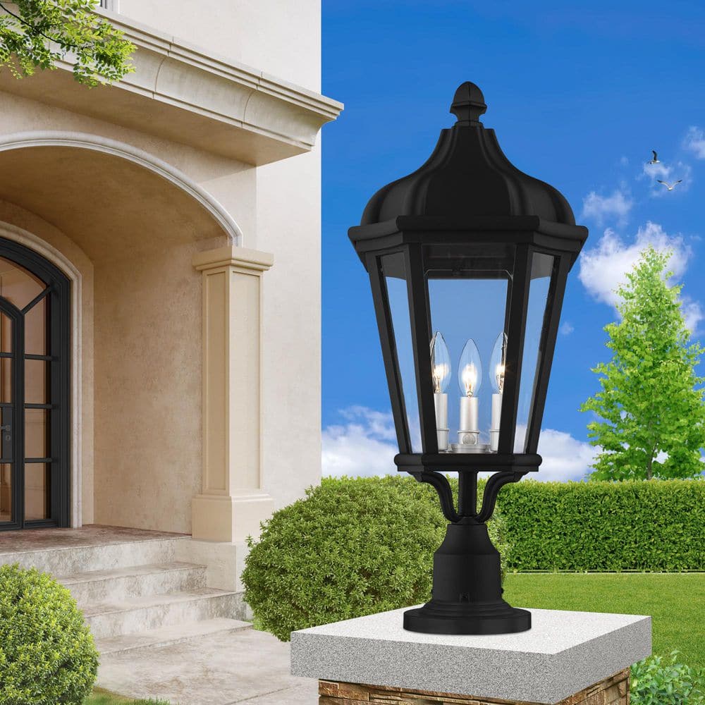 AVIANCE LIGHTING Harlington 3-Light Textured Black Cast Aluminum