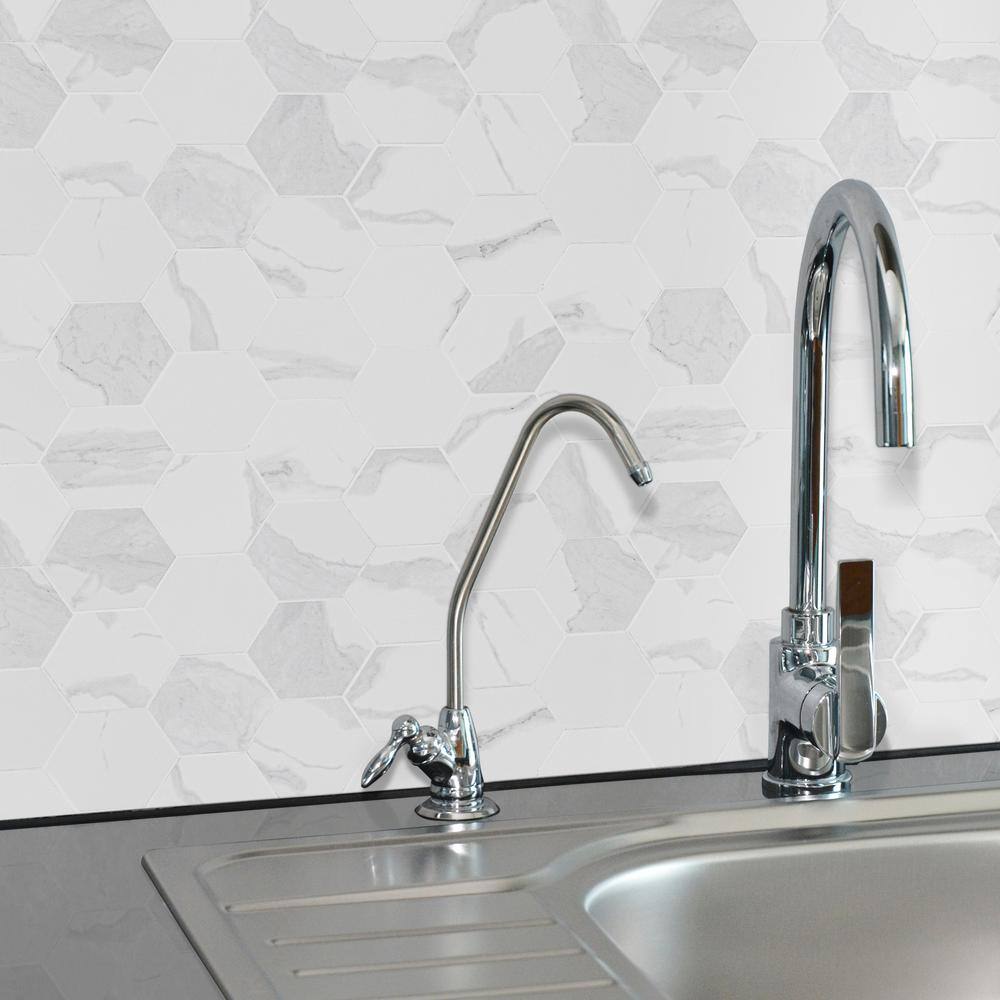 Eden Statuary Matte Porcelain Hexagon Mosaic Tile 6x6