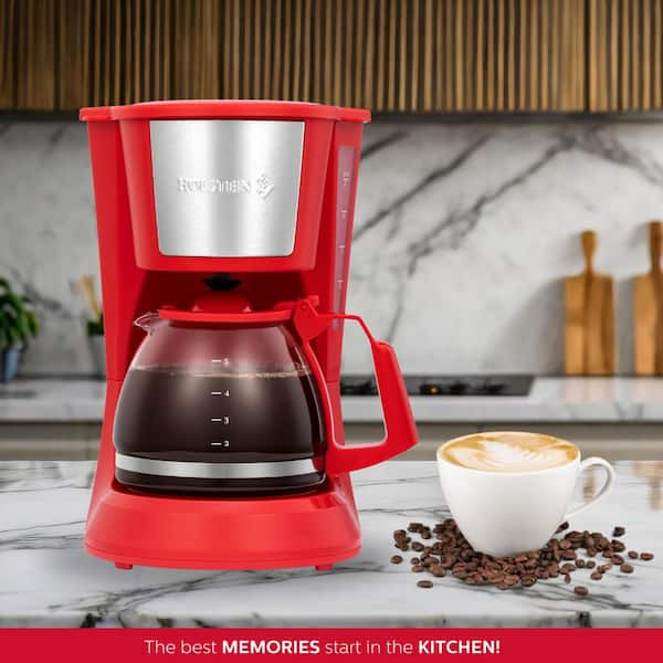 Everyday 5 Cup Red Coffee Maker