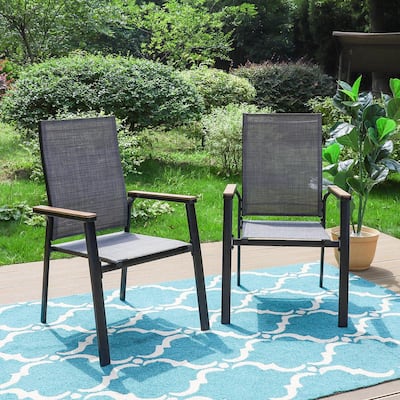 Stackable - Outdoor Dining Chairs - Patio Chairs - The Home Depot