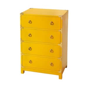 Bernadette Yellow Cabinet 37.5 in. x 24 in. 16 in.