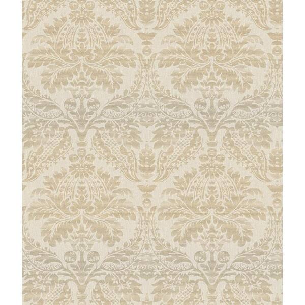 York Wallcoverings Linear Damask Strippable Roll Wallpaper (Covers 56 sq. ft.)