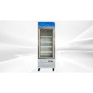 28 in. W 23 cu. ft. One Glass Door Commercial Merchandiser Refrigerator Reach in White