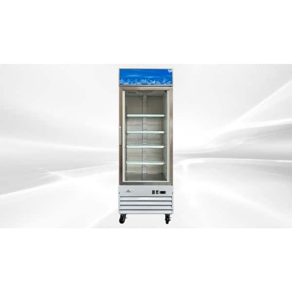 Cooler Depot 28 in. W 23 cu. ft. One Glass Door Commercial Merchandiser Refrigerator Reach in White