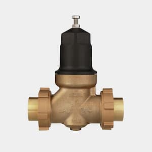 1-1/2 in. NR3XL Cast Bronze Pressure Reducing Valve with Double Union FNPT Copper Sweat Connection Lead Free