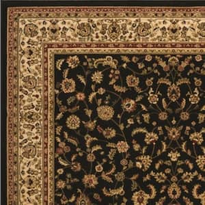 Sapphire Sarouk Black 9 in. x 26 in. Stair Tread Cover