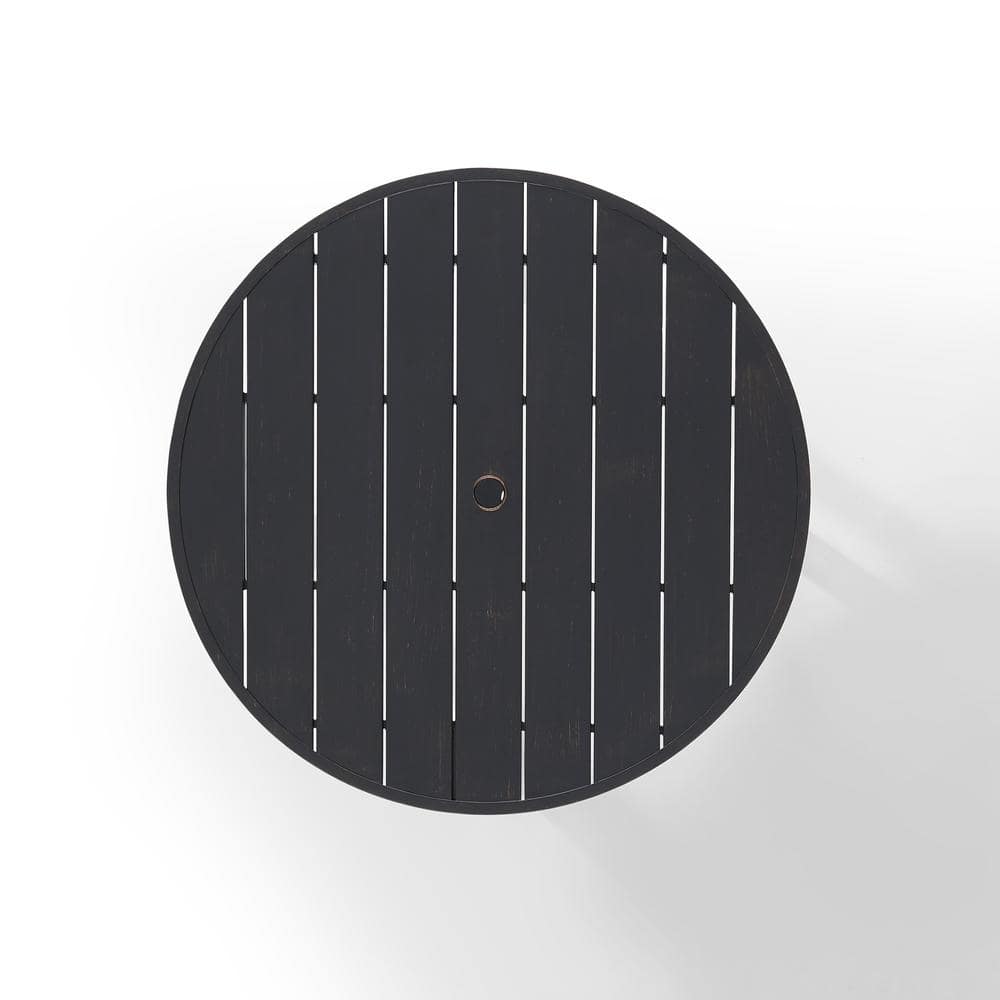 Kaplan 45" Round Oil Rubbed Bronze Outdoor Dining Table