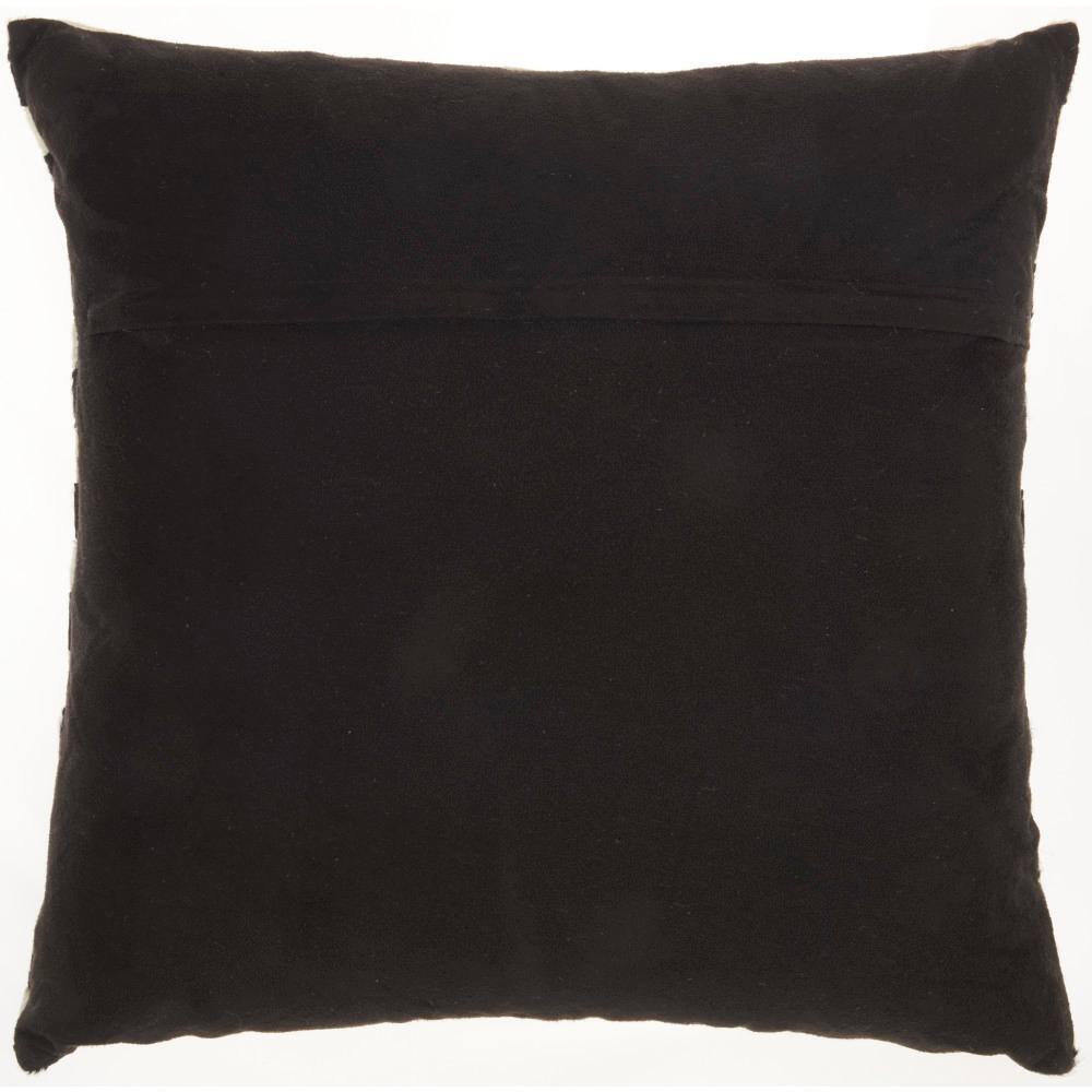 Multicolor Leather Patchwork Peace Hand 20" Throw Pillow