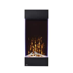Allure 16 in. Vertical Wall Mount Electric Fireplace in Black