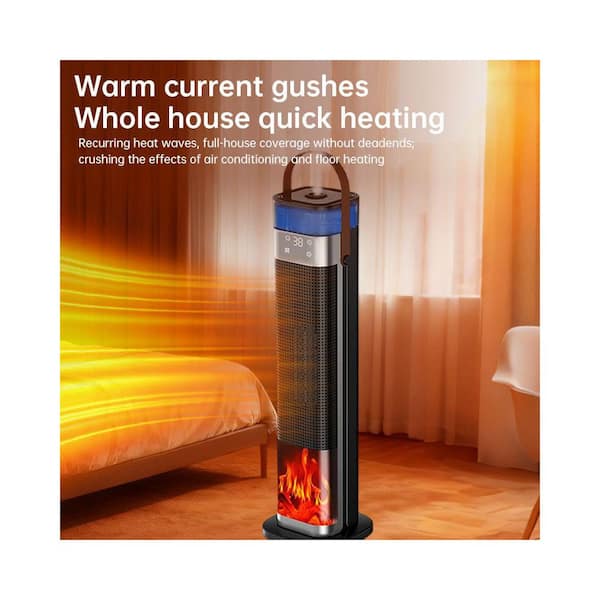 電気ヒーター Air Heater Jushua 22.6 in. H Tower Electric Infrared Forced Air Heater with