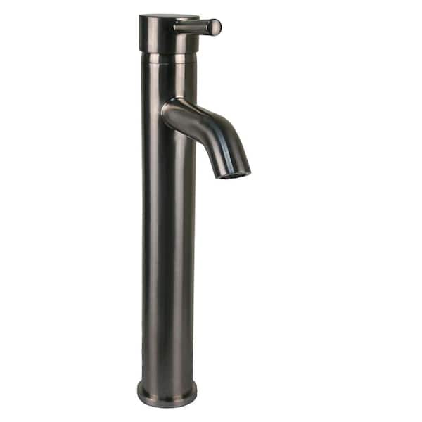 Brienza Moncalieri Single Hole Single-Handle High-Arc Vessel Bathroom Faucet in Brushed Nickel