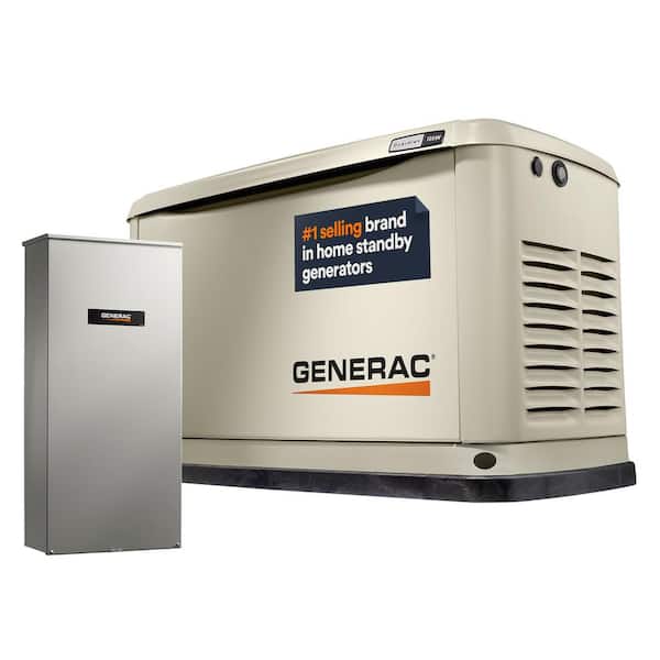 Guardian 18,000-Watt (LP)/17,000-Watt (NG) Air-Cooled Whole House Generator with Wi-Fi and 200-Amp Transfer Switch
