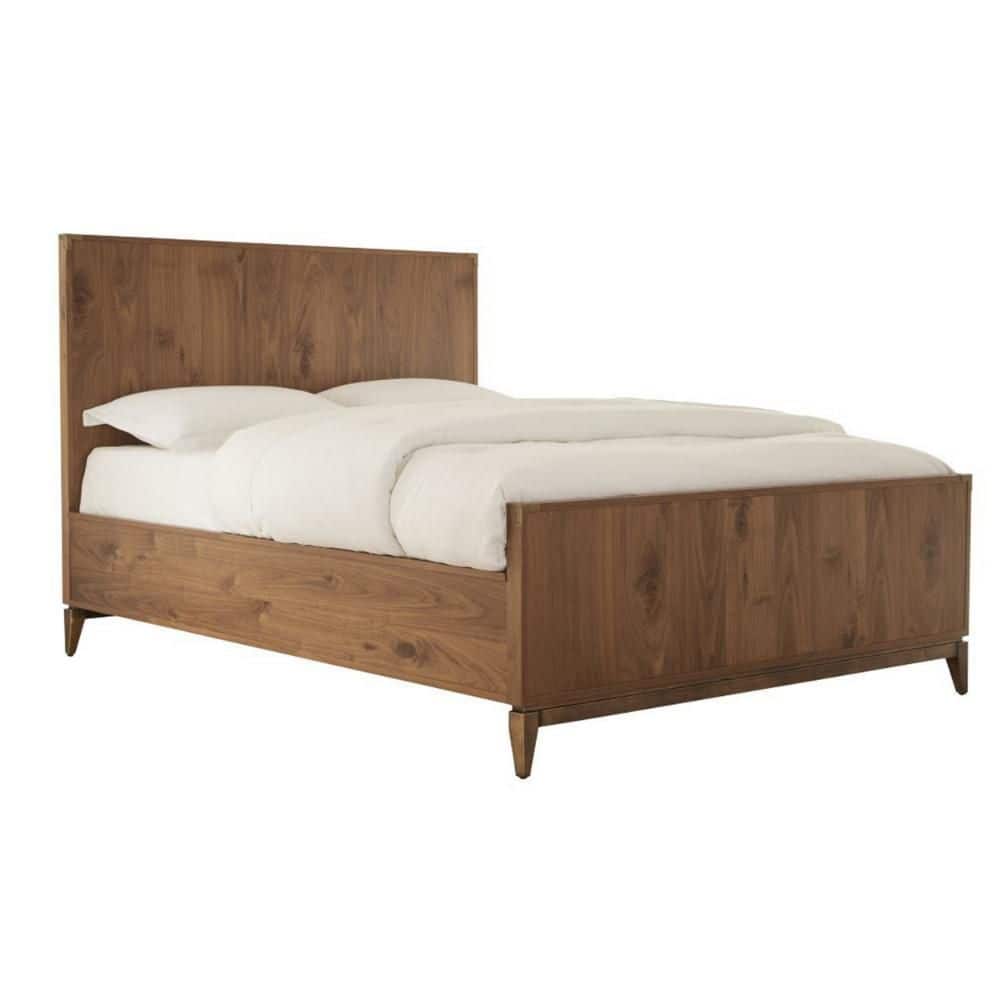 Veldt Brown Wood Frame Full Size Panel Bed