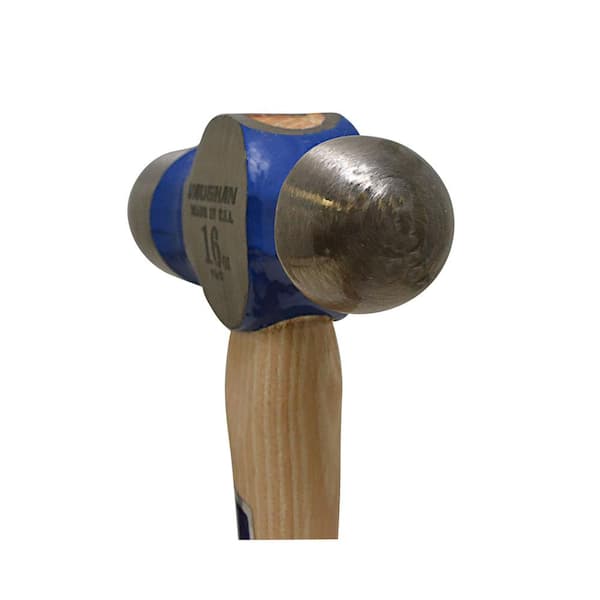 Vaughan 15530 13-3/4" 16 oz Commercial Ball Pein Hammer with Wood Handle 