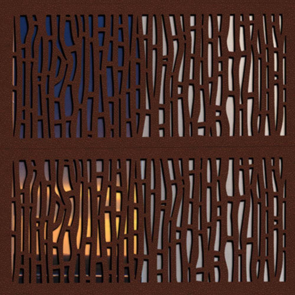 Fiji 48" Brown Recycled Polymer Decorative Screen Panel