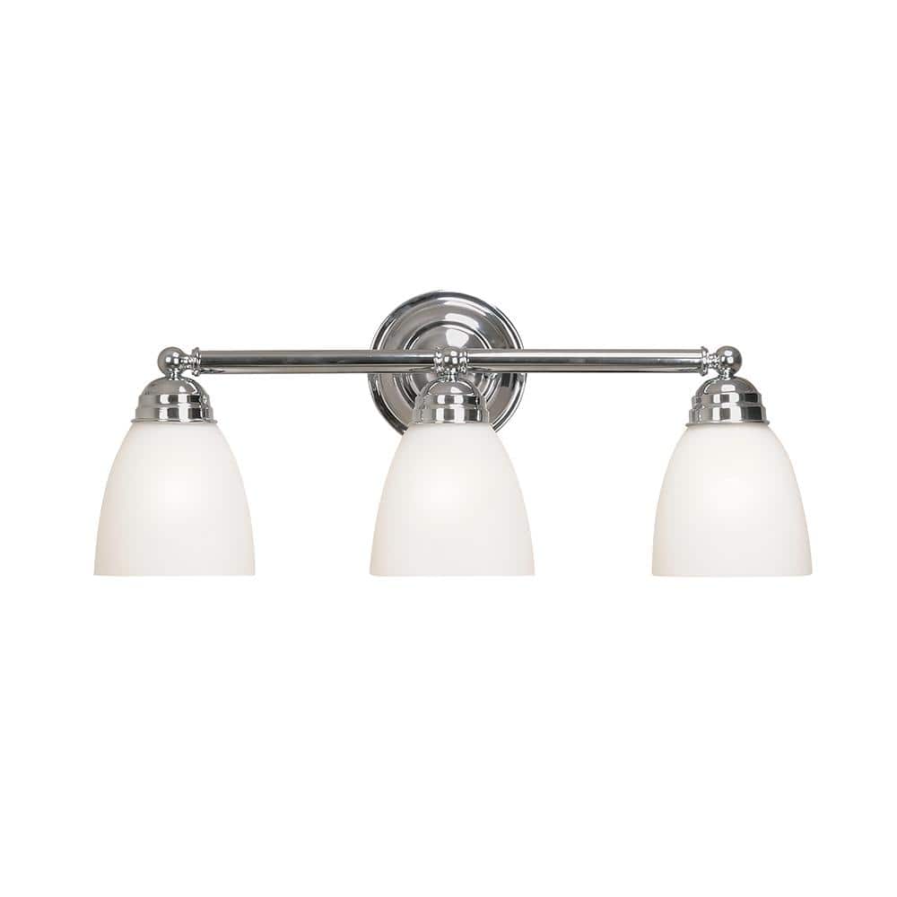 Bel Air Lighting Ardmore 22.25 in. 3-Light Polished Chrome Bathroom ...