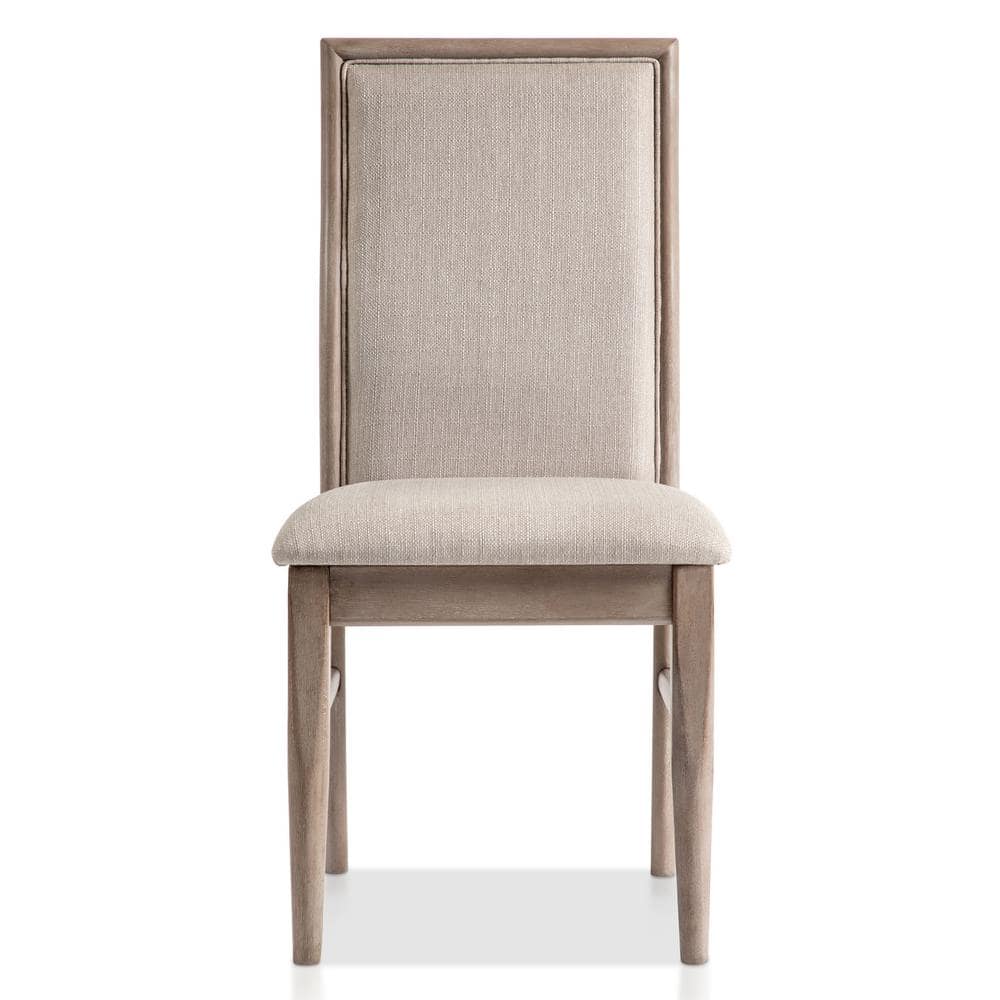 Natural Ash Upholstered High Back Side Chair