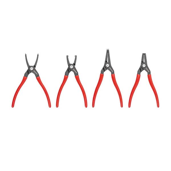 9 in. Internal and External Retaining Ring Pliers Set, 4-Piece (0.090 in. Tips)