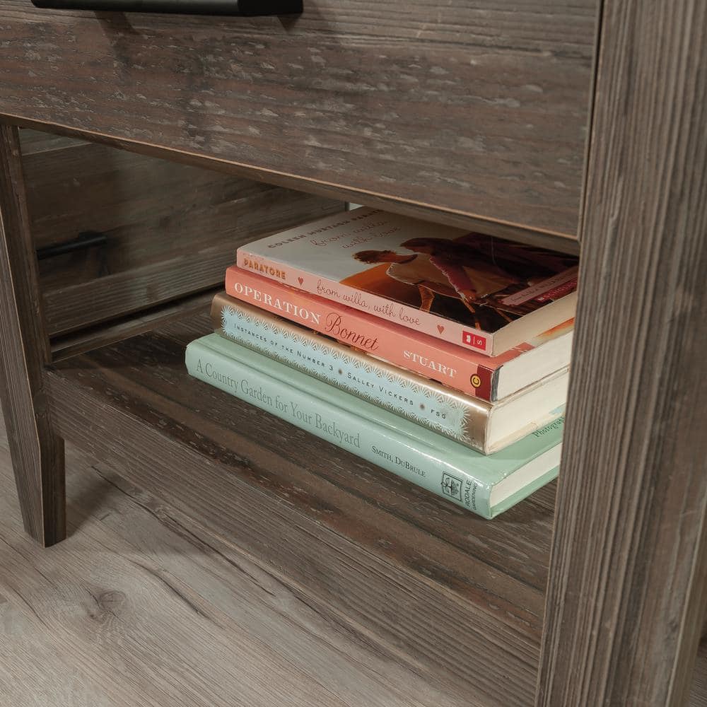 Summit Station Glacier Oak Nightstand with Open Shelves