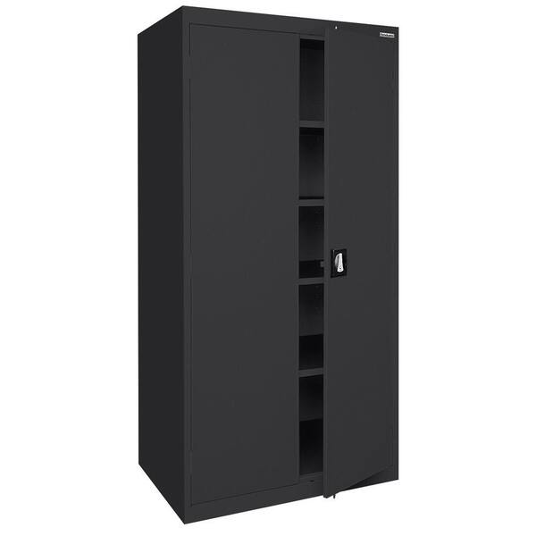 Sandusky Elite Series Steel Freestanding Garage Cabinet in Black (36 in. W x 78 in. H x 18 in. D)
