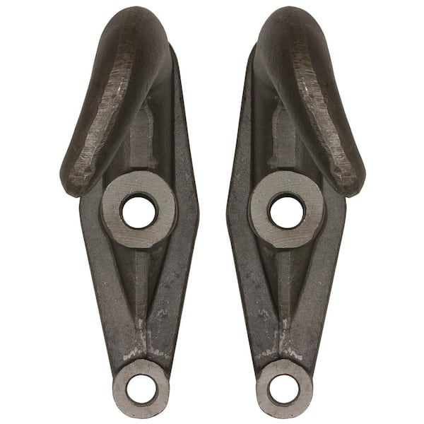 2-Hole Plain Finish Drop Forged Heavy-Duty Towing Hooks