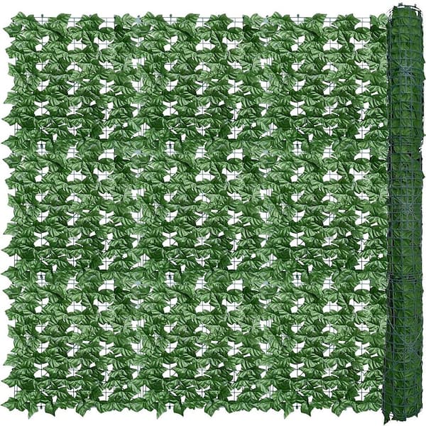 Unbranded 60 x 120 in. Plastic Ivy Privacy Fence Wall Screen Garden Fence