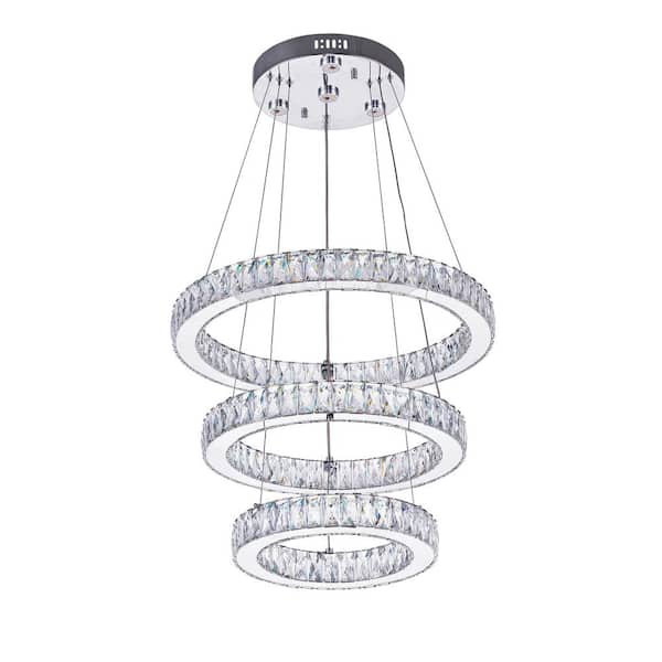 CWI Lighting Florence LED Chandelier With Chrome Finish