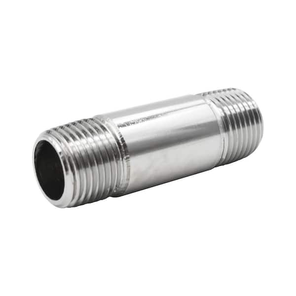 Everbilt 3/8 in. x 2 in. MIP Chrome Nipple Fitting