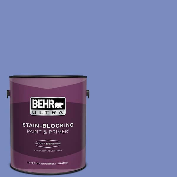 BEHR ULTRA 1 gal. #600B-5 Larkspur Bouquet Extra Durable Eggshell Enamel Interior Paint & Primer