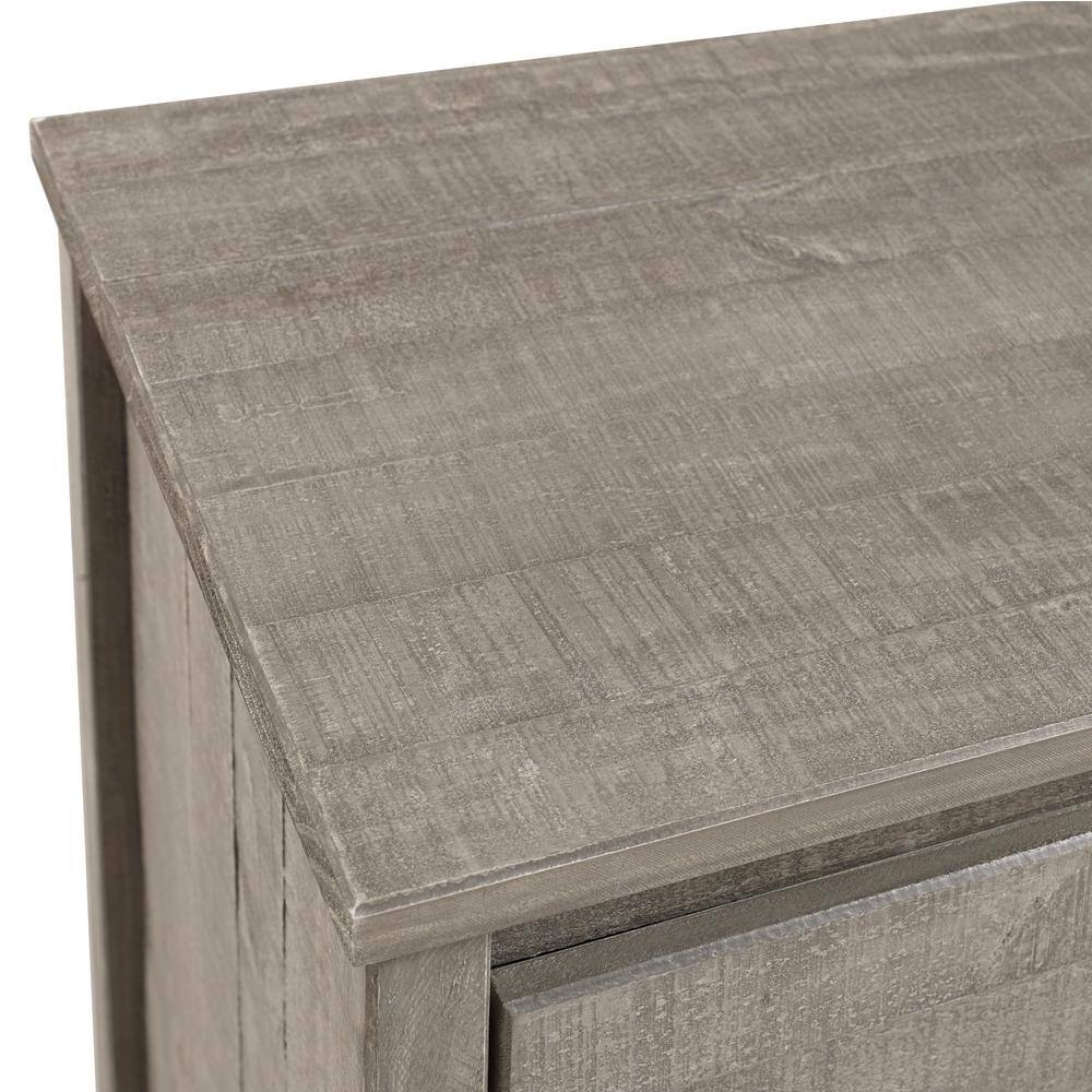 Rustic Gray Farmhouse 5-Drawer Extra Deep Dresser