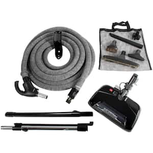 Central Vacuum Attachment Kit with CT25QD Power Nozzle and 35 ft. Direct Connect Hose