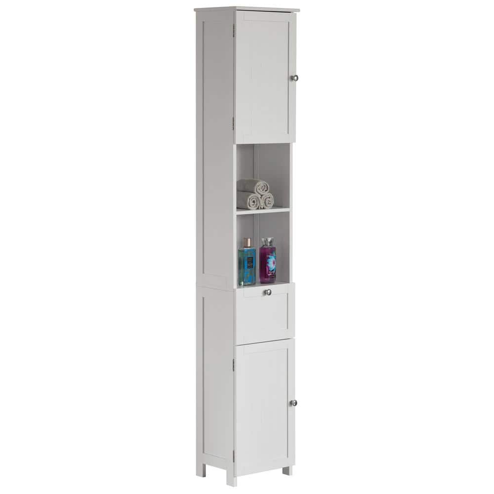 Costway Grey 71'' Tall Tower Bathroom Storage Cabinet Organizer Display  Shelves Bedroom HW58777GR - The Home Depot