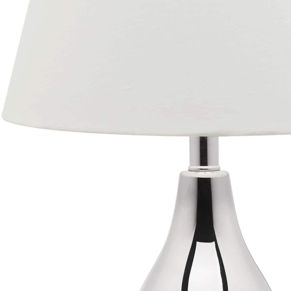 Cybil 26" Traditional Silver Double Gourd Table Lamp