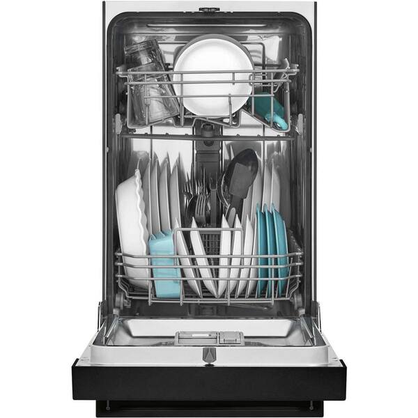 18 in. Black Front Control Built-In Tall Tub Dishwasher with Stainless Steel Tub, ENERGY STAR, 52 dBA