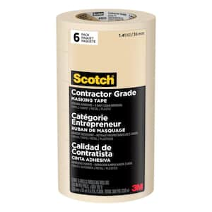 3M Scotch 1.41 in. x 60.1 yds. Masking Tape for Hard-to-Stick Surfaces  (Case of 24) 2060-36AP - The Home Depot