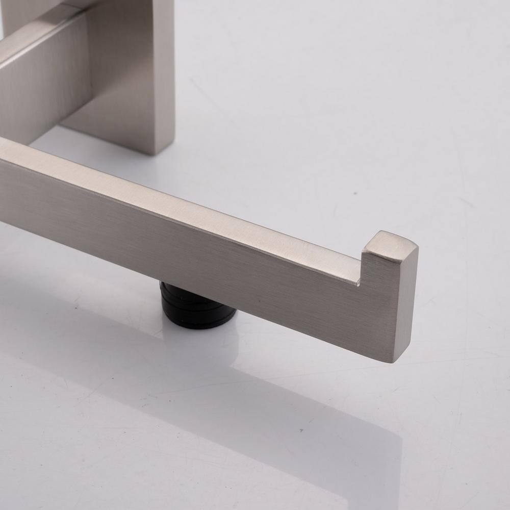 Brushed Nickel 4-Piece Bathroom Hardware Set with Towel Bar