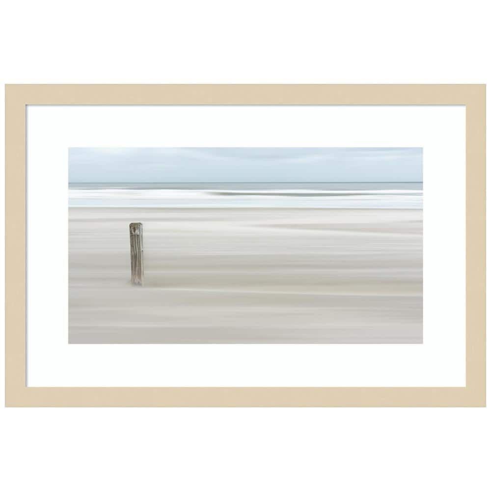 Amanti Art "Steadfast Shoreline" by Greetje van Son 1 Piece Wood Framed Color Travel Photography Wall Art 14-in. x 21-in. .