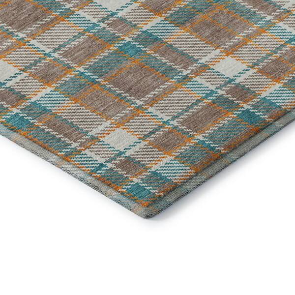 Mayfield Premium Machine Washable Abstract AMF1300 Taupe 3 ft. x 4 ft. Area Rug