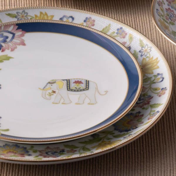 Noritake STARDUSTスープボウル＆プレート 5客セット純正箱付き Noritake Fine China STARDUST PLATINUM 5Pc Place Setting