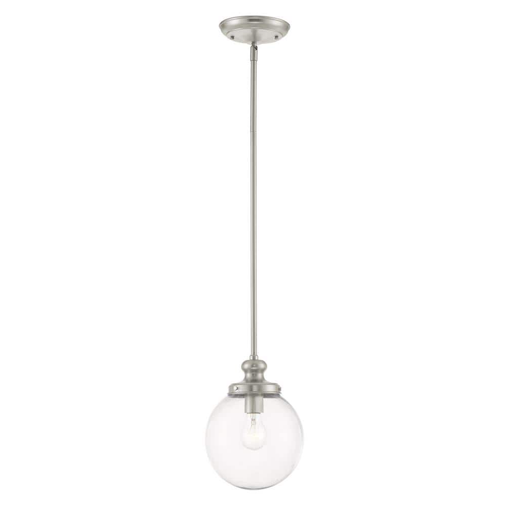 Sheffield 1 Light Brushed Nickel Mini Pendant