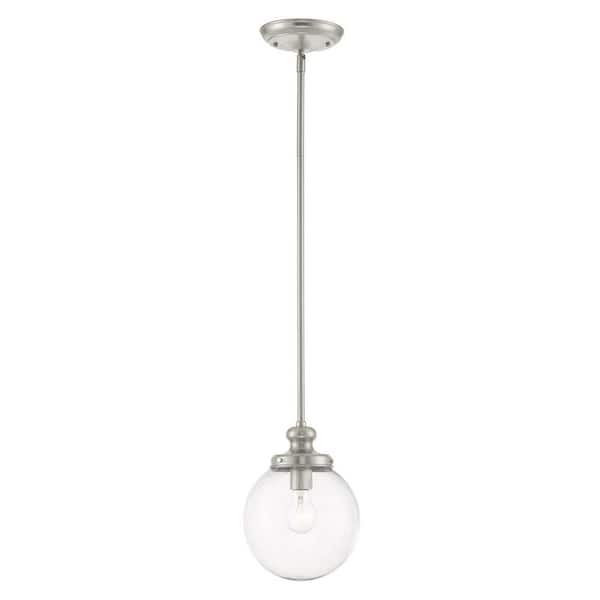 Sheffield 1 Light Brushed Nickel Mini Pendant